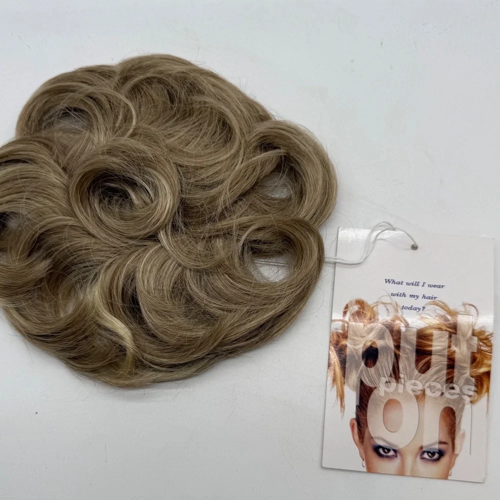 Celebrity Signatures‎ Hair Wear Touch Clip In Hair Piece Bun Messy Blonde Mix